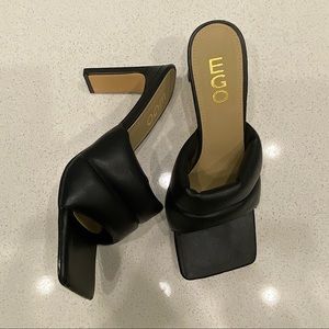 EGO Black Women's Heeled Sandals